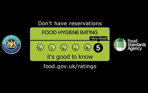 5 Star Food Standards at Murphy Browns Restaurant Belfast