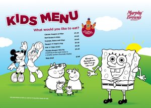 Childrens Food at Murphy Browns Restaurant Belfast