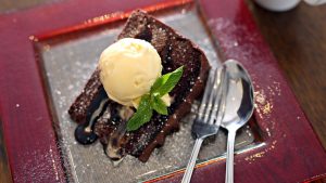 Cake at Murphy Browns Restaurant Belfast