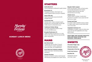 Sundays at Murphy Browns Restaurant Belfast