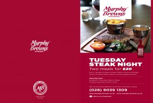 Murphy Browns Restaurant Belfast - Steak Night